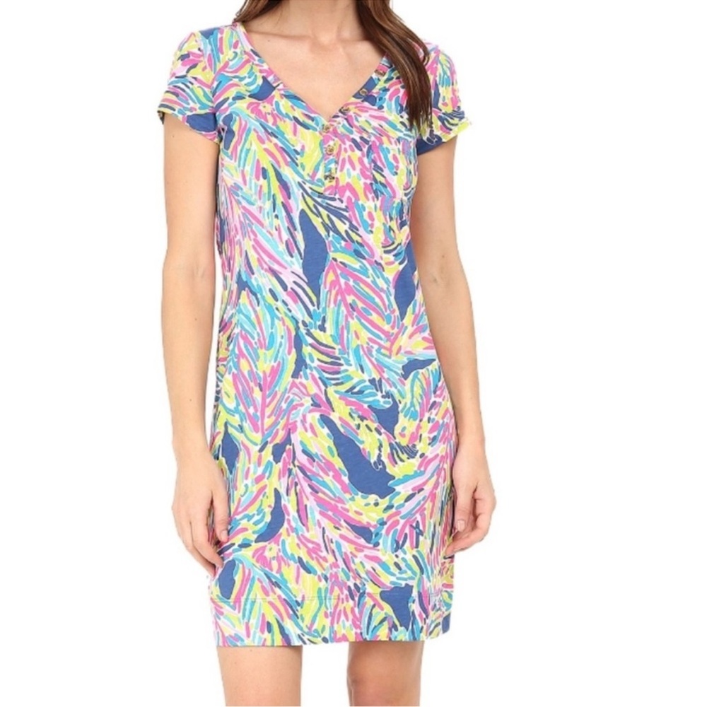 ‼️SALE‼️🌺Lilly Pulitzer Palmira Dress in Palm Reader print 🌺 🌸